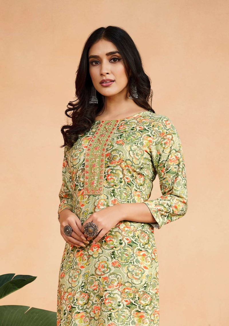 Radhika Lifestyle Floral Vol 1 Cotton Kurti With Pant Online Wholesale  Weastern Wear